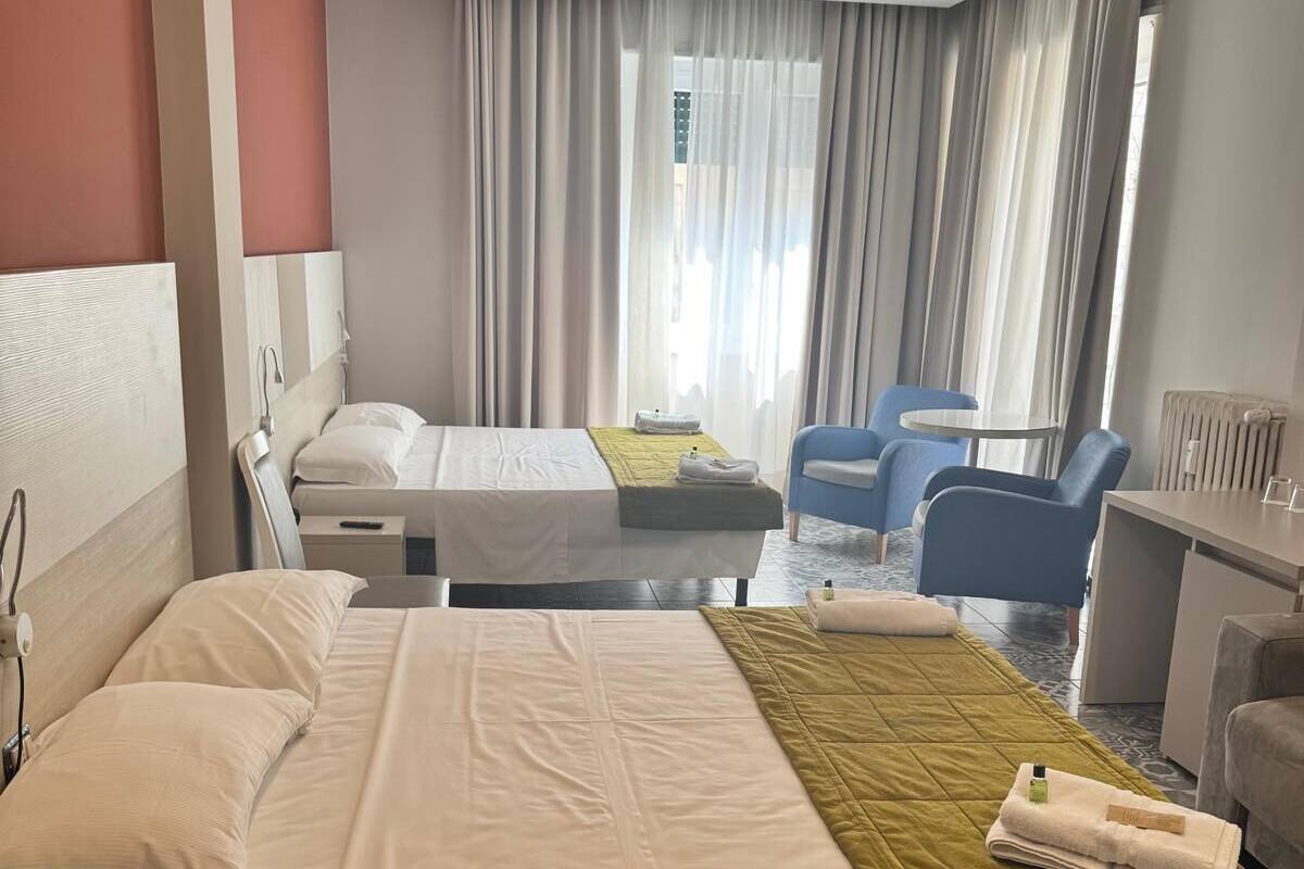Premium bedding, down duvets, memory-foam beds, desk