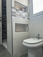 Double or Twin Room, Terrace | Bathroom | Free toiletries, hair dryer, towels