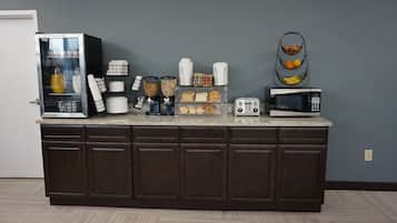 Free daily buffet breakfast