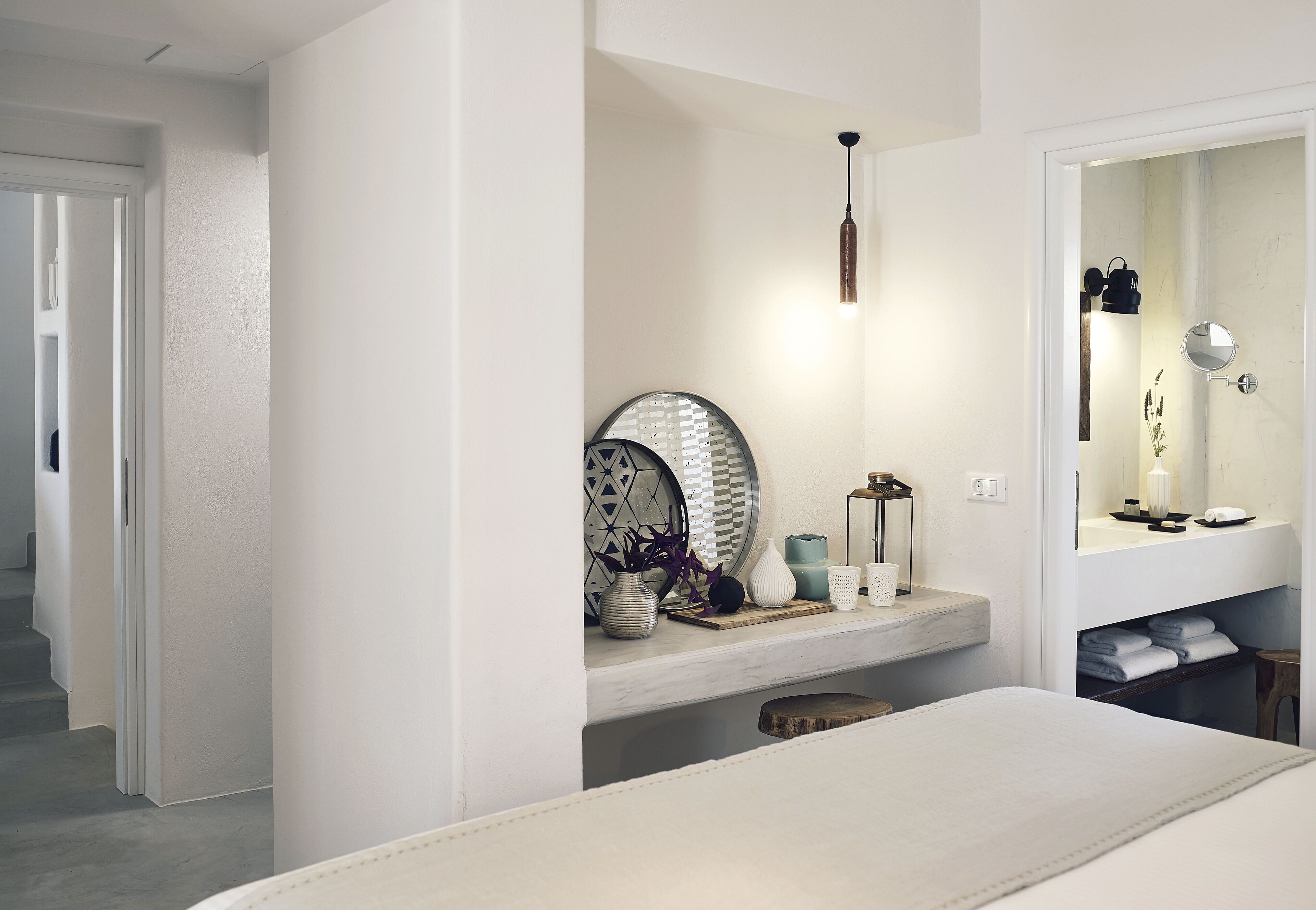 Selini Pool Villa with Sunset & Sea View | Bathroom | Shower, rainfall showerhead, free toiletries, hair dryer