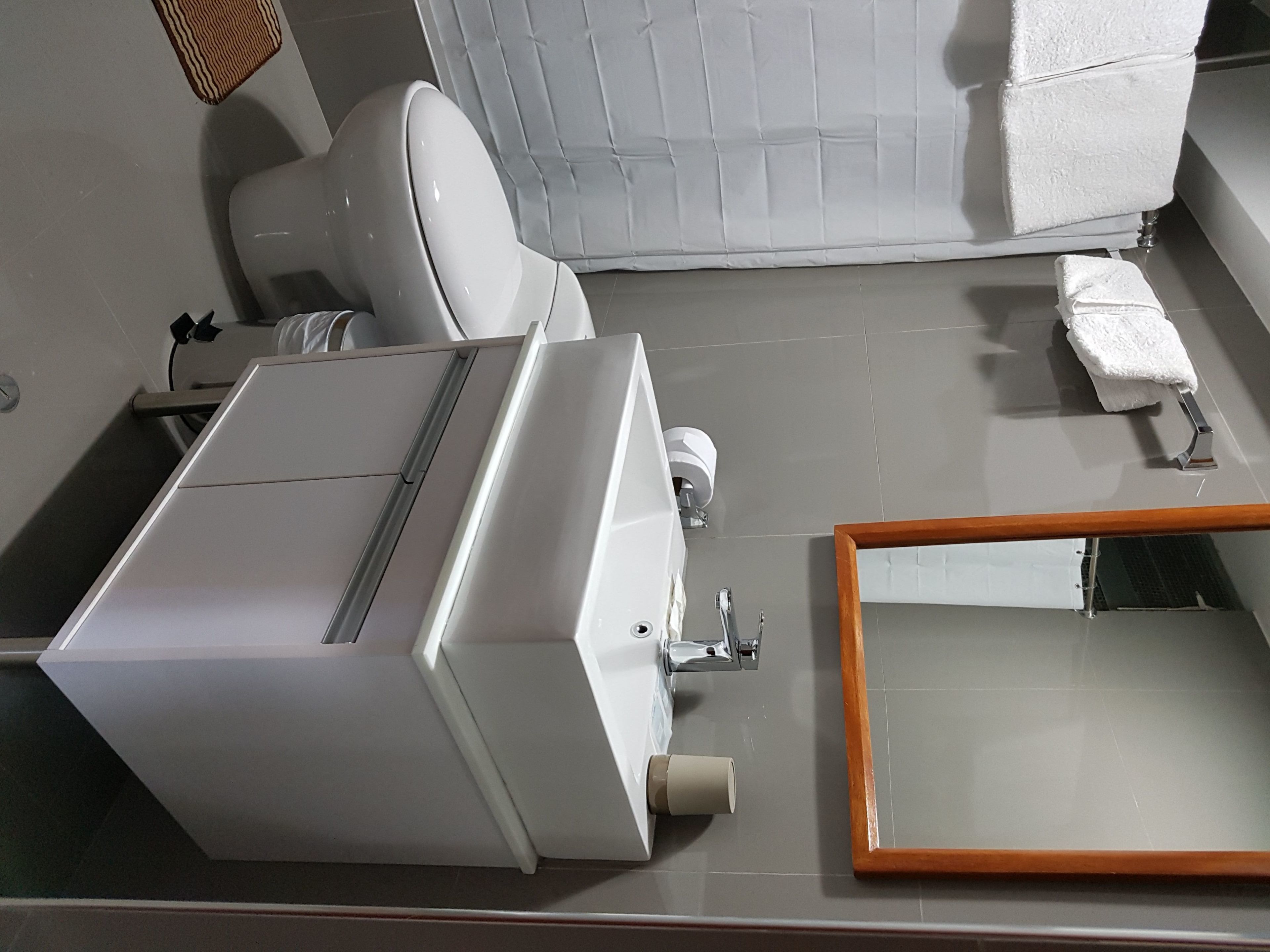 twin room, balcony | bathroom | shower, free toiletries, hair dryer, towels