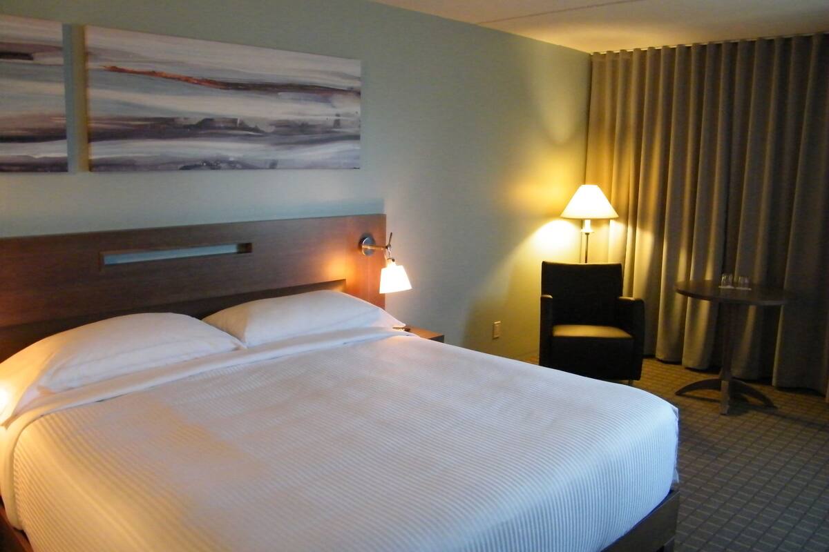 traditional room, 1 queen bed | premium bedding, desk, iron/ironing board, free wifi