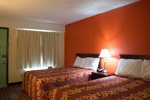 Desk, free WiFi, bed sheets