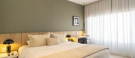 Standard Double or Twin Room | Premium bedding, down duvets, memory-foam beds, minibar