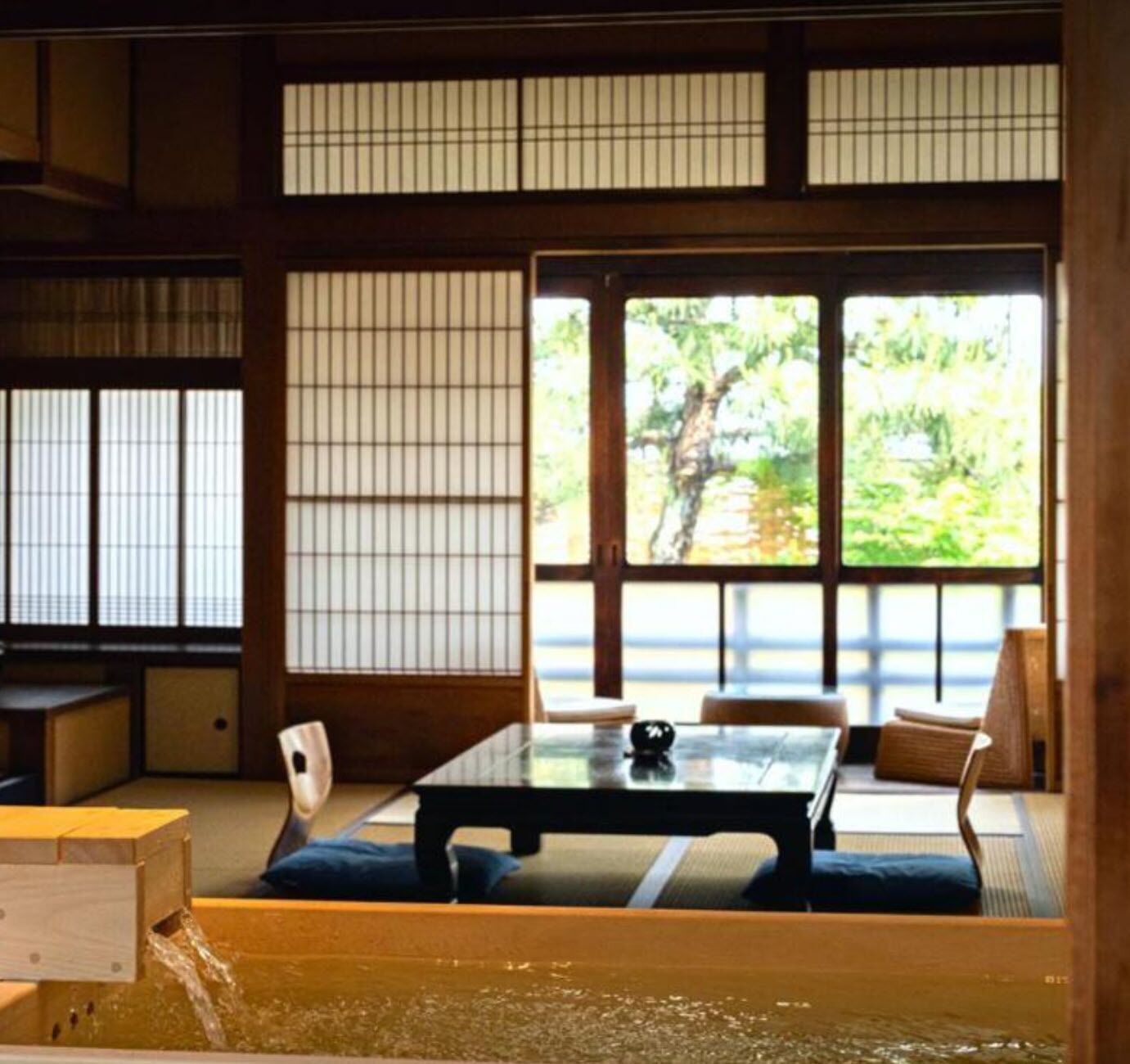 Suite Twin with Private Semi Outdoor Bath C, Non Smoking (Ages 13+ only, Stairs to access guestroom) | Balcony view