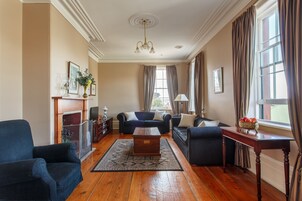 The York, Premium Apartment, 2 Bedrooms | Living room | Flat-screen TV, DVD player