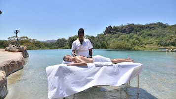 Aromatherapy, hot stone massages, deep-tissue massages, facials