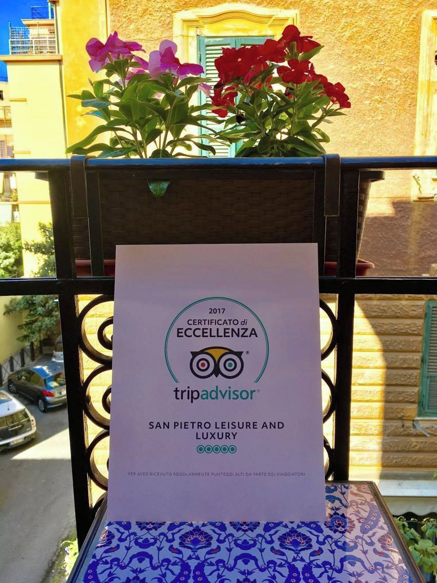 Certificado de excelência para San Pietro Leisure and Luxury.