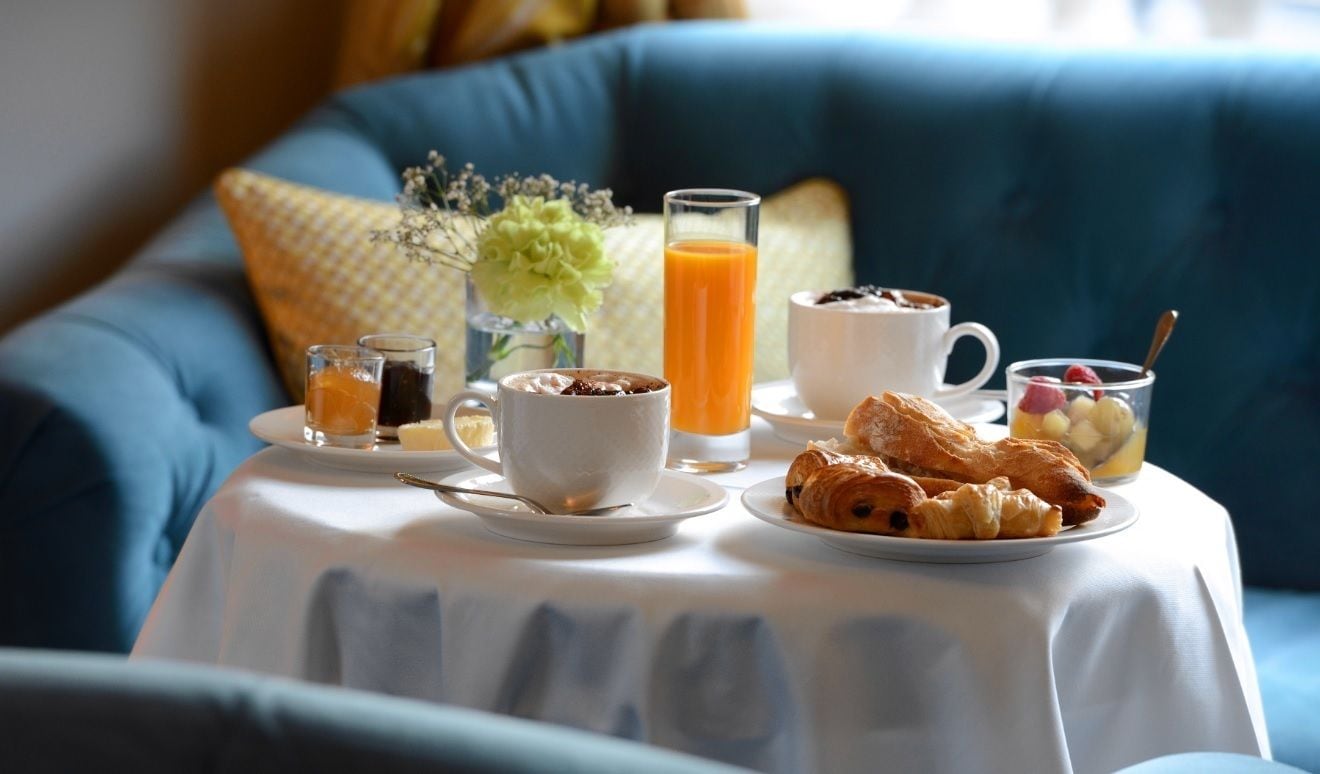 daily buffet breakfast (eur 19 per person)