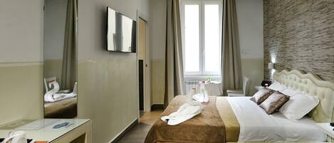 Double Room | Premium bedding, minibar, in-room safe, individually furnished