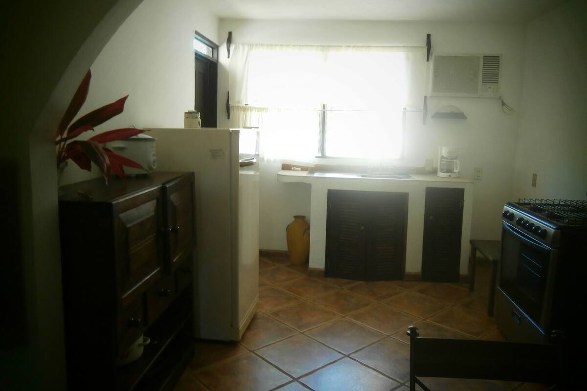Deluxe Apartment, Garden View, Garden Area | Private kitchenette | Fridge