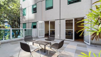 Outdoor banquet area