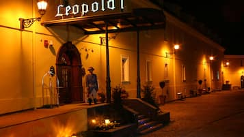 Front of property – evening/night