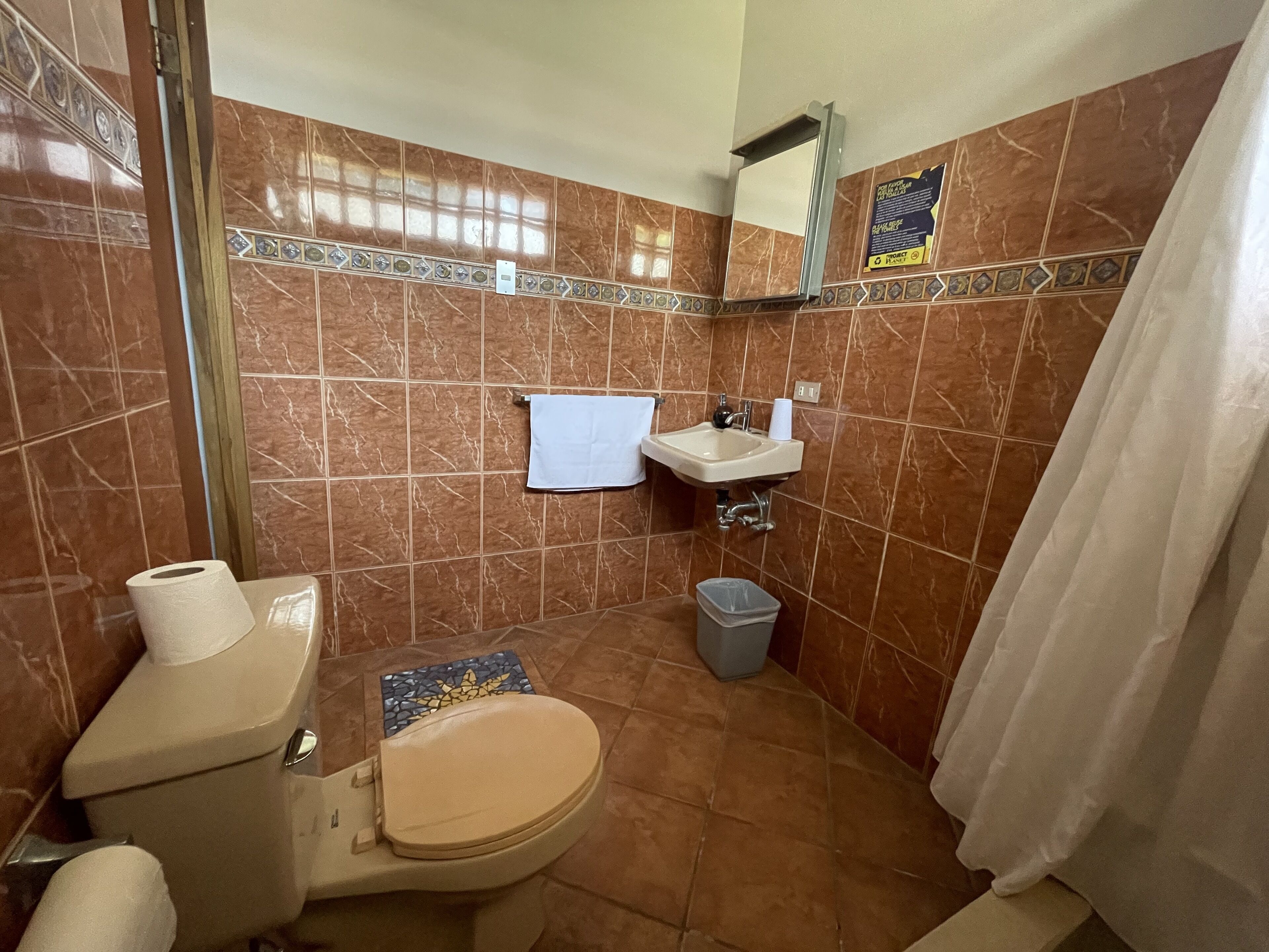 standard room, 2 single beds | bathroom | shower, free toiletries, towels