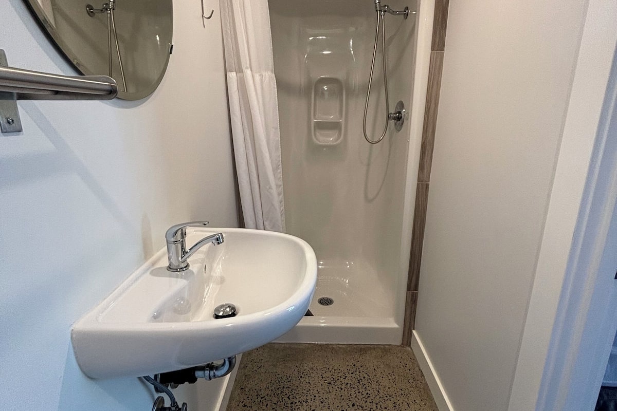 free toiletries, hair dryer, towels, soap