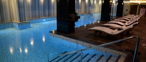 Indoor pool, outdoor pool