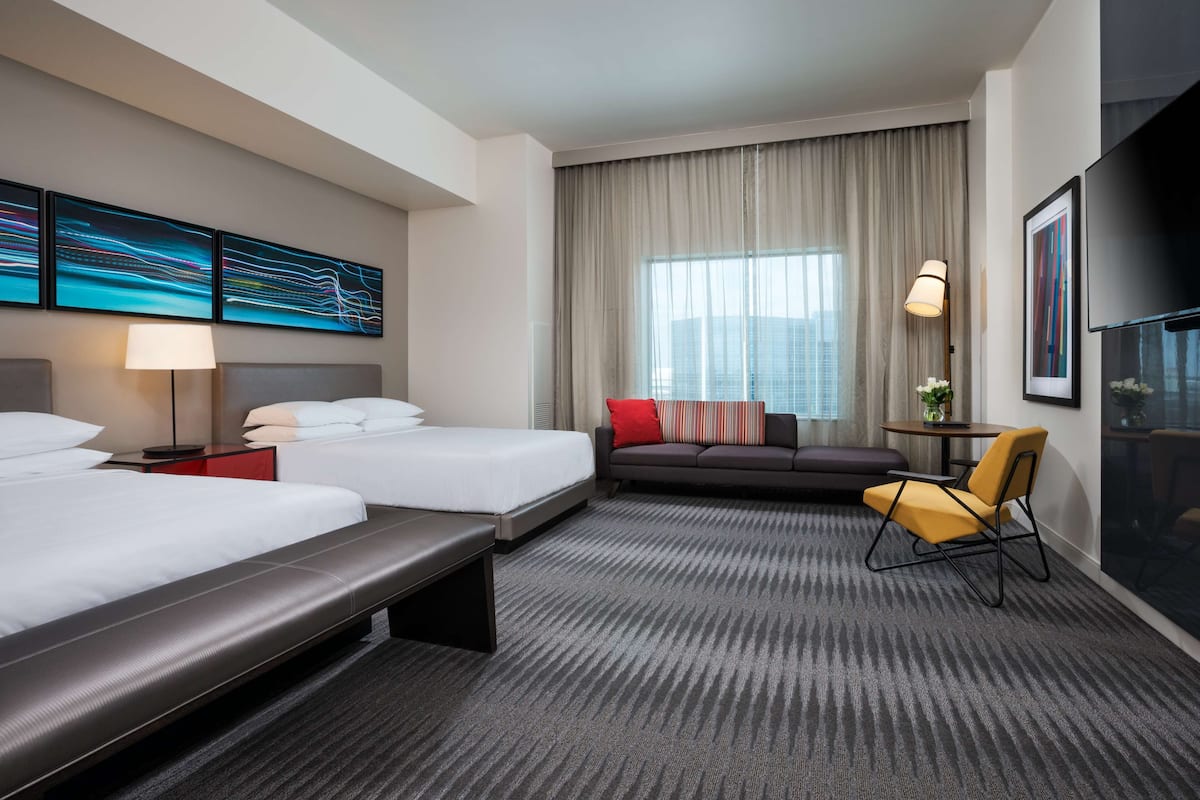 in-room safe, desk, laptop workspace, iron/ironing board