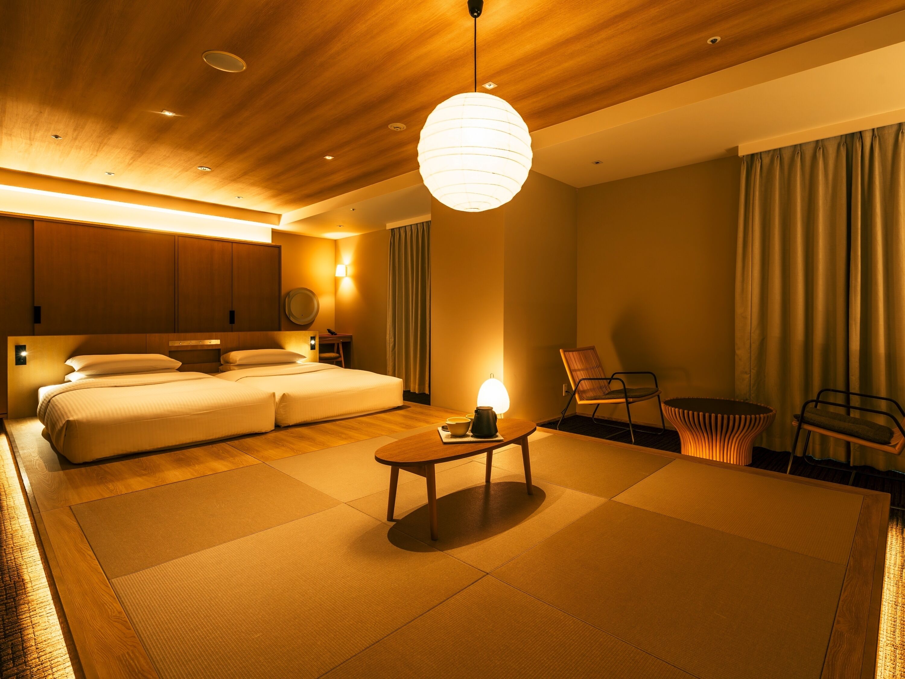 Modern Japanese-style Room [No Smoking] Extra beds will be provided depends on the number of adults | Literie de qualité supérieure, couette en duvet d'oie