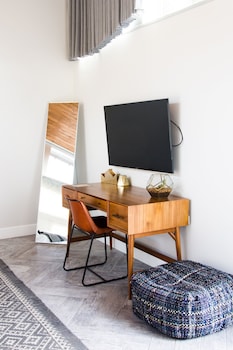 Egyptian cotton sheets, premium bedding, pillowtop beds, minibar at ARRIVE Palm Springs - Adults Only