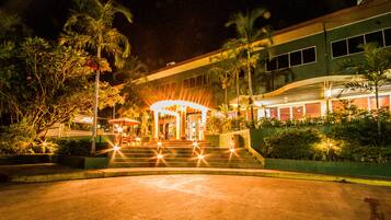 Front of property – evening/night
