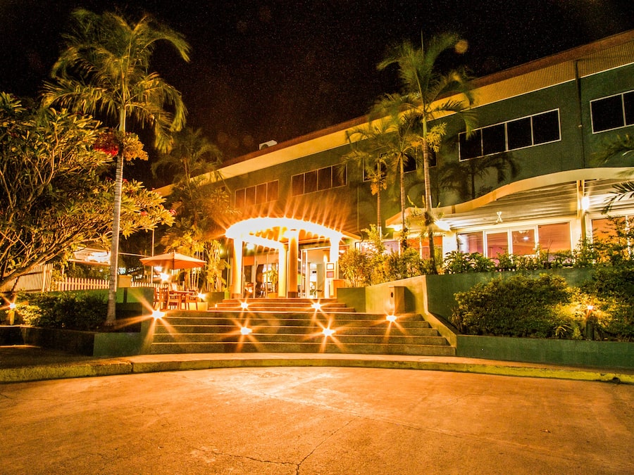 Front of property – evening/night