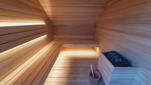 Sauna, bain à remous, hammam