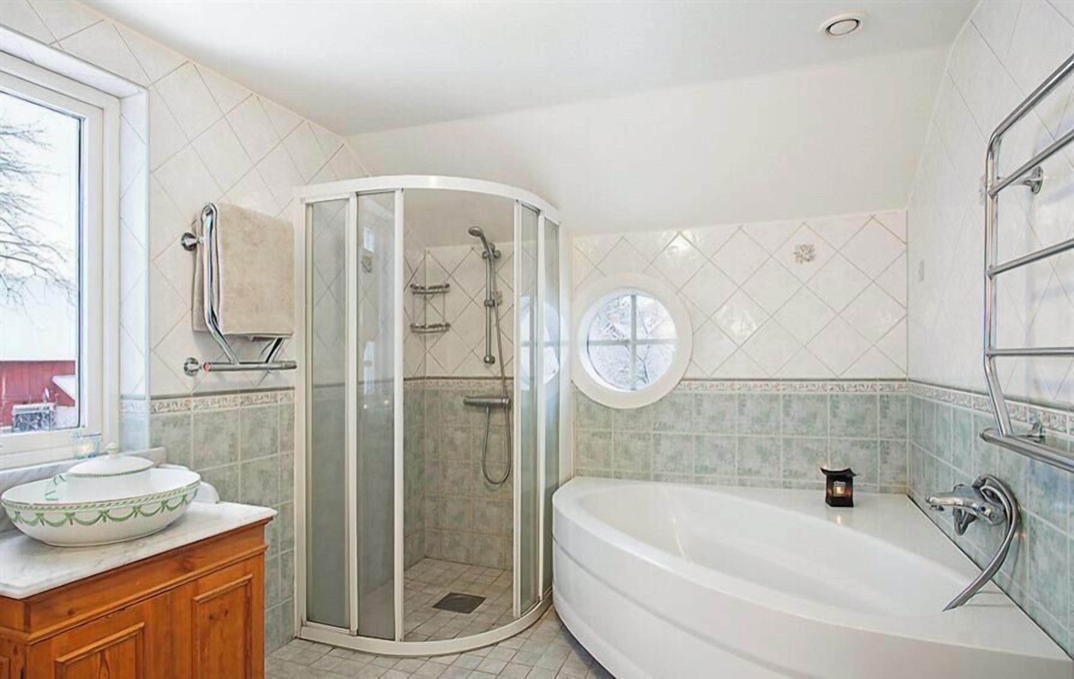 Villa | Bathroom | Hair dryer, bathrobes, towels, toilet paper