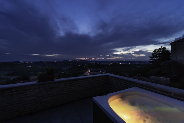 Suite, 1 King Bed, Jetted Tub, Hill View | Terrace/patio