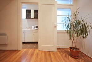 Apartment, Balcony | Living area | Flat-screen TV - Jezerka Apartments (Prague)