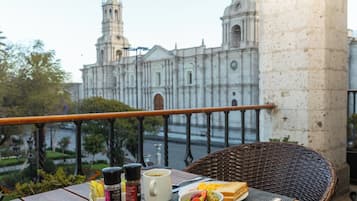 Vue depuis lâhĂ©bergement