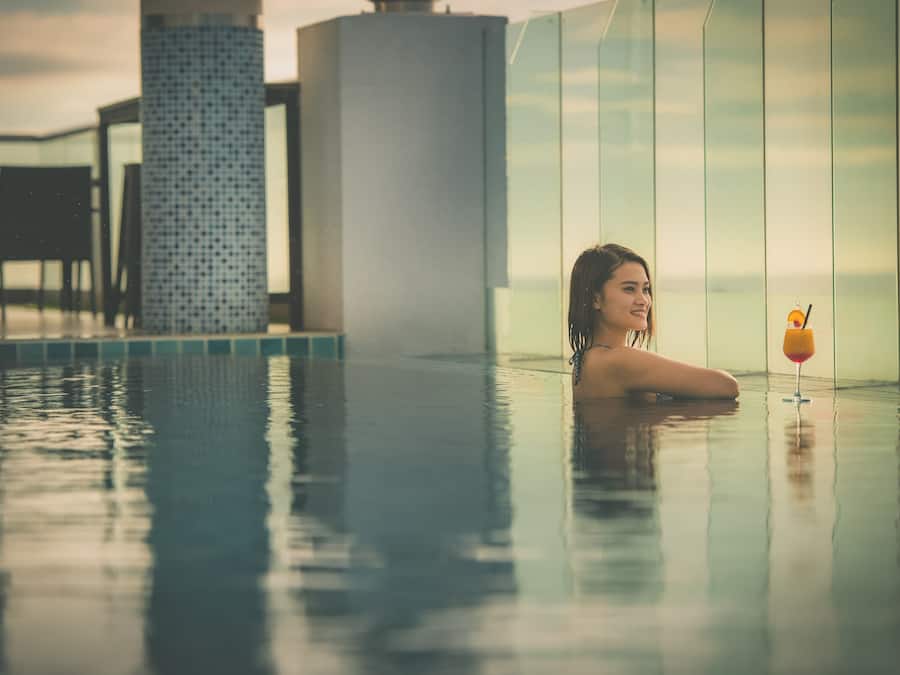 Indoor pool, outdoor pool