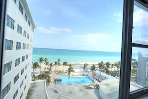 Royal Suite, 2 Double Beds, Kitchenette, Ocean View | View from room - Private Apartments at the Casablanca (Miami Beach)