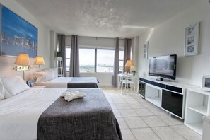 Premium Studio, 2 Double Beds, Kitchenette, City View | City view