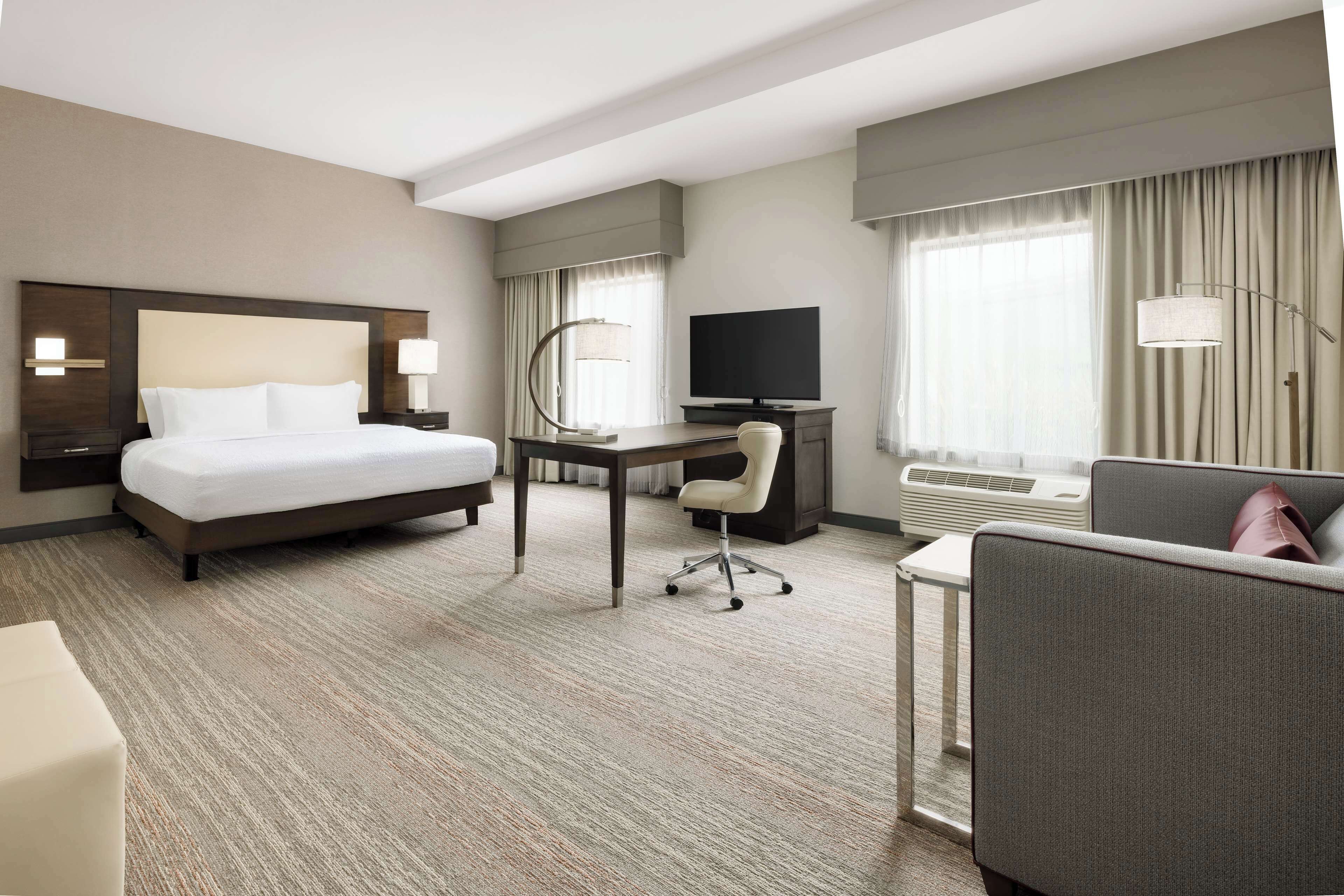 studio, 1 king bed with sofa bed, accessible, non smoking | premium bedding, in-room safe, desk, blackout curtains