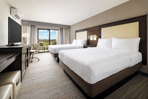 Room, 2 Queen Beds, Non Smoking, River View | Premium bedding, in-room safe, desk, blackout drapes