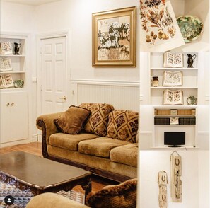 Suite, 2 grands lits | Coin séjour