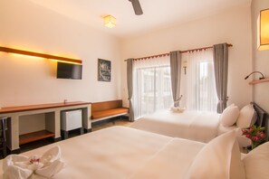 Deluxe Twin Room - Free Pick Up | View from room - Ompil Angkor Residence (Siem Reap)