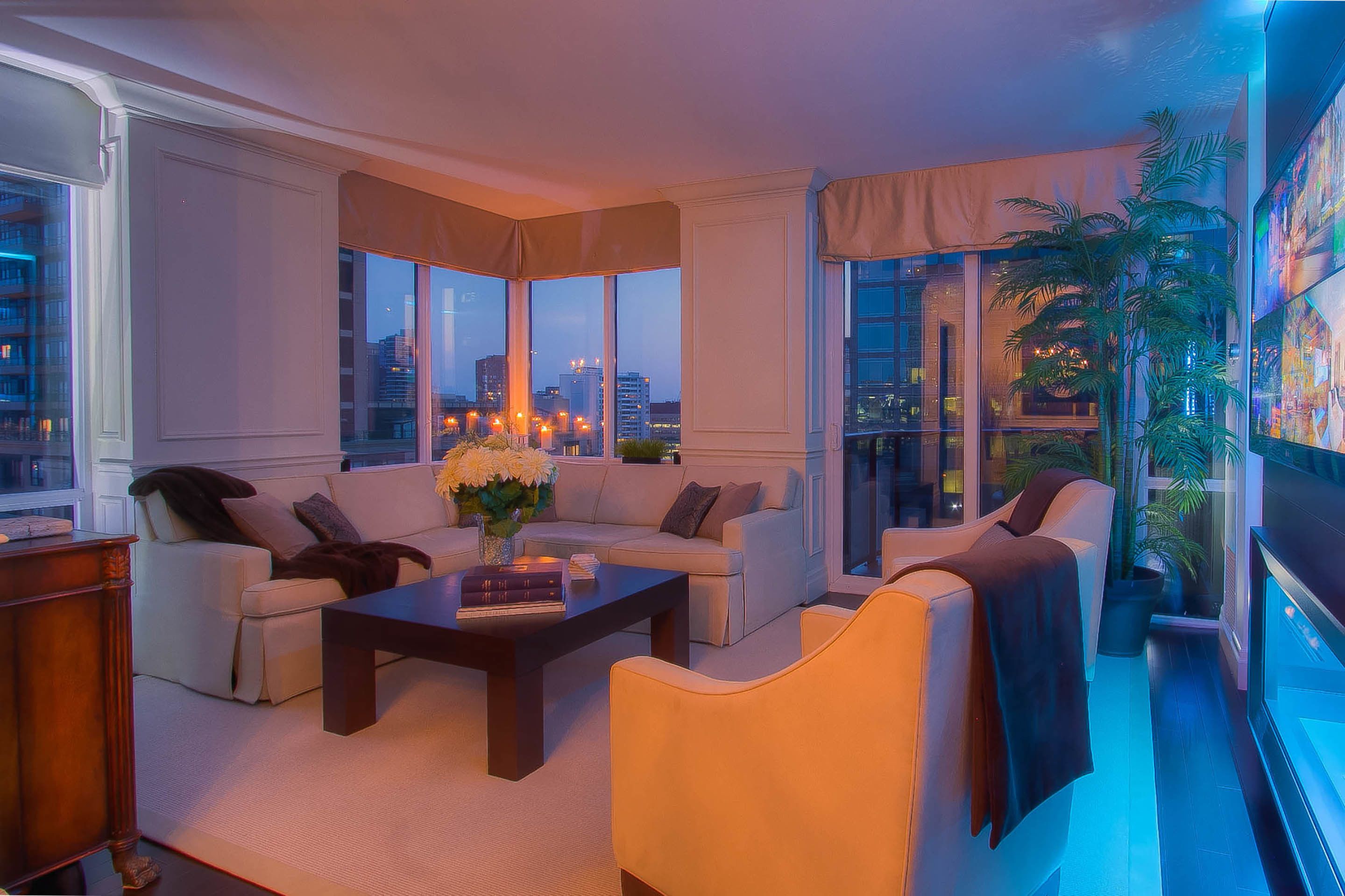 75-inch flat-screen TV with digital channels, TV, Netflix