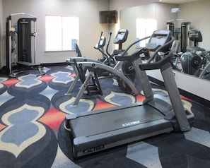 A gym with treadmills, elliptical machines, and weight equipment. - MainStay Suites Odessa I-20 (Odessa)