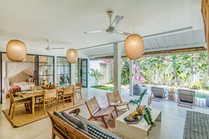 Villa, 3 chambres, piscine privée | Vue de la chambre