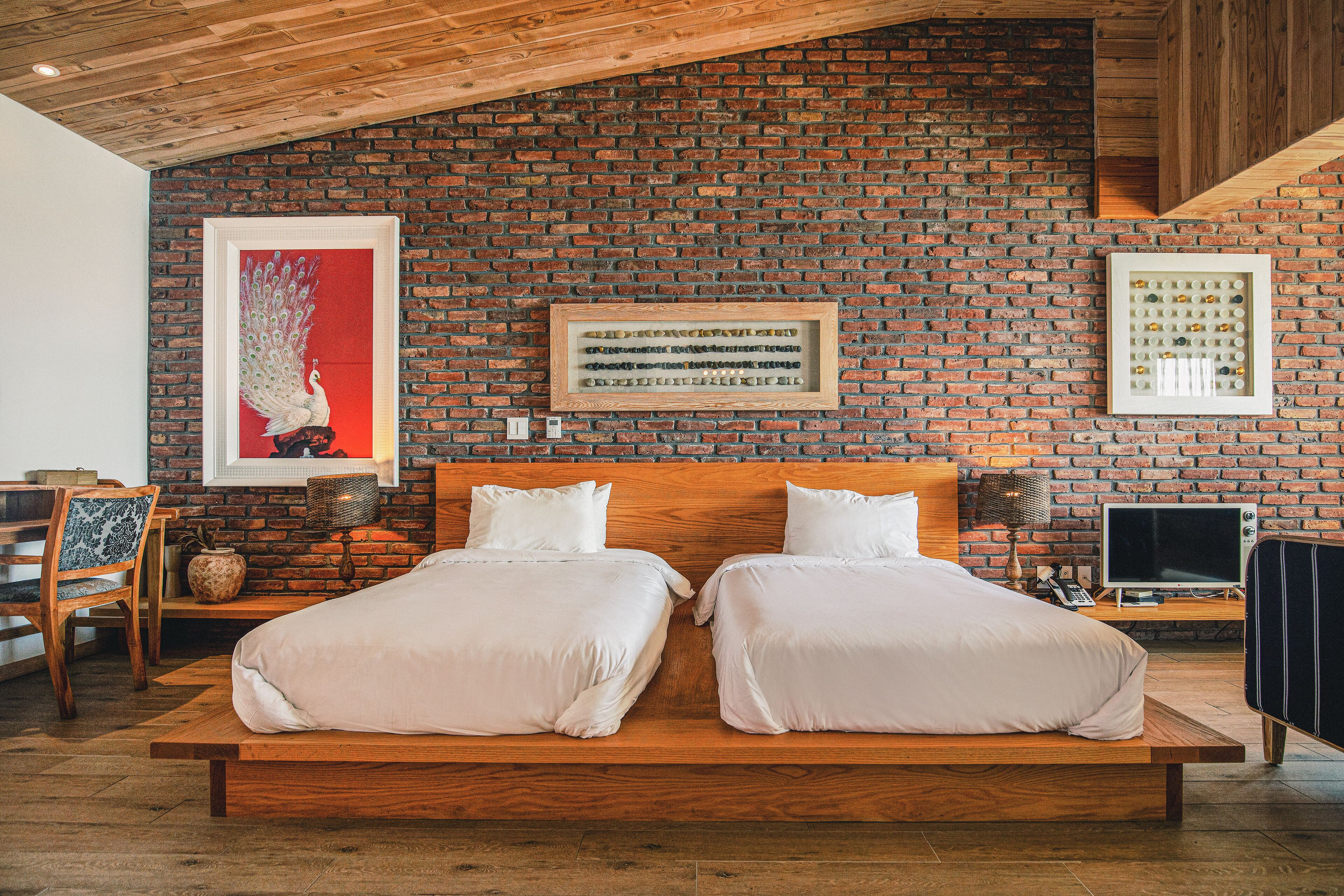 twin room, 2 double beds | in-room safe, blackout curtains