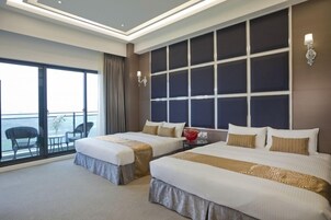 Lake View Deluxe Quadruple Room | In-room safe, desk, blackout drapes, soundproofing