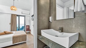 Family Room 1 Bedroom & Living Room | Desk, soundproofing, cots/infant beds, free WiFi - Sunset Beach Hotel (Hersonissos)