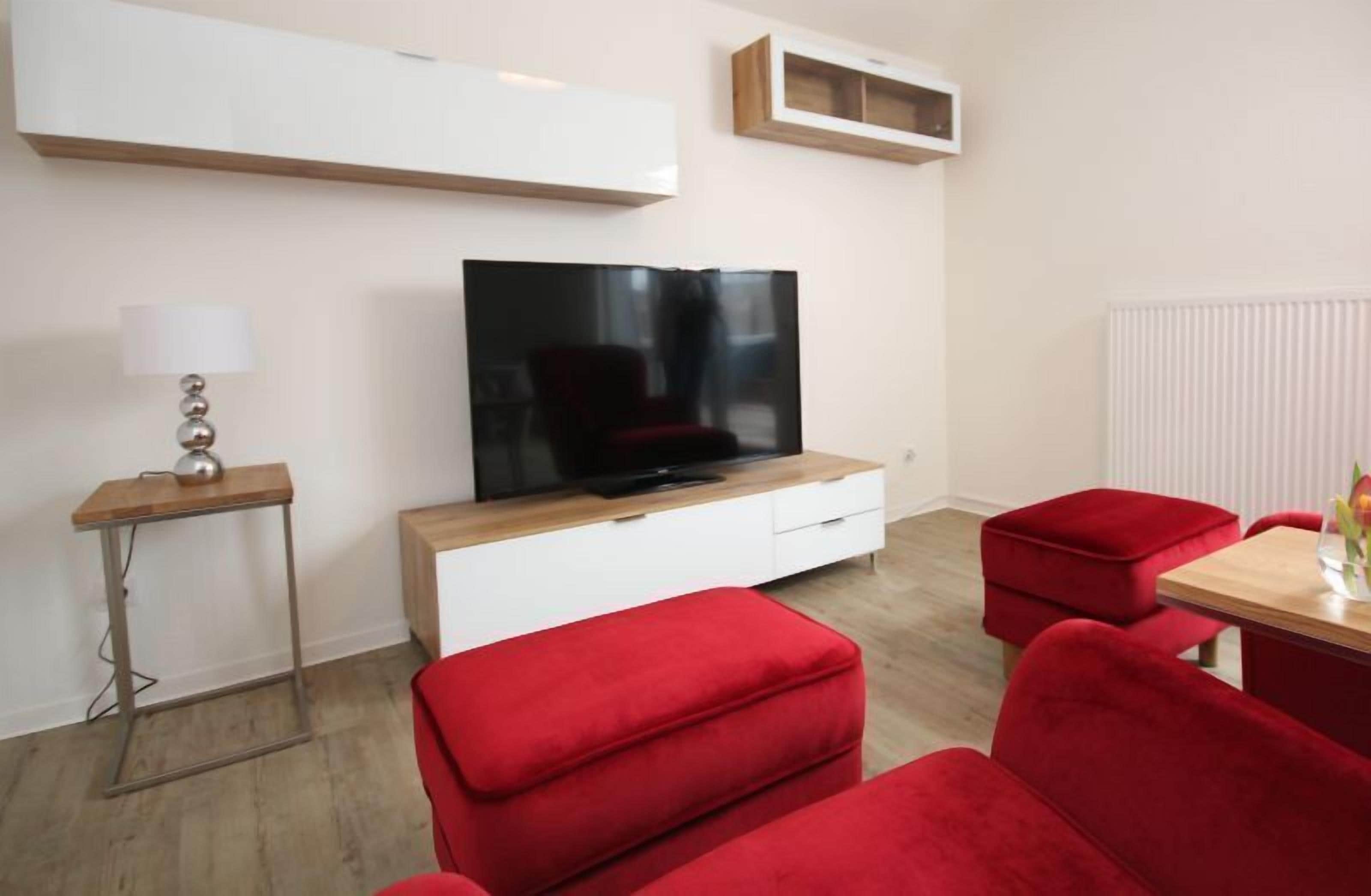 apartment, 1 bedroom, annex building (penthouse suite 3) | living area | flat-screen tv