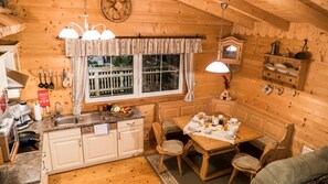 Standard Chalet, 2 Bedrooms | Living area | Flat-screen TV, fireplace, DVD player - Chalets Gröbming (Groebming)