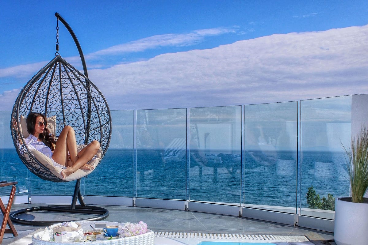 Infinity Suite Sea View with Heated Plunge Pool & Sauna | Rooftop pool