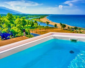 Secret Spa Suite with Outdoor Heated Plunge Pool and Sauna - Sea View | Vue de la chambre