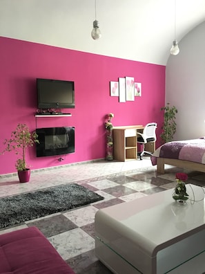 Departamento Deluxe | Minibar, wifi gratis y ropa de cama 