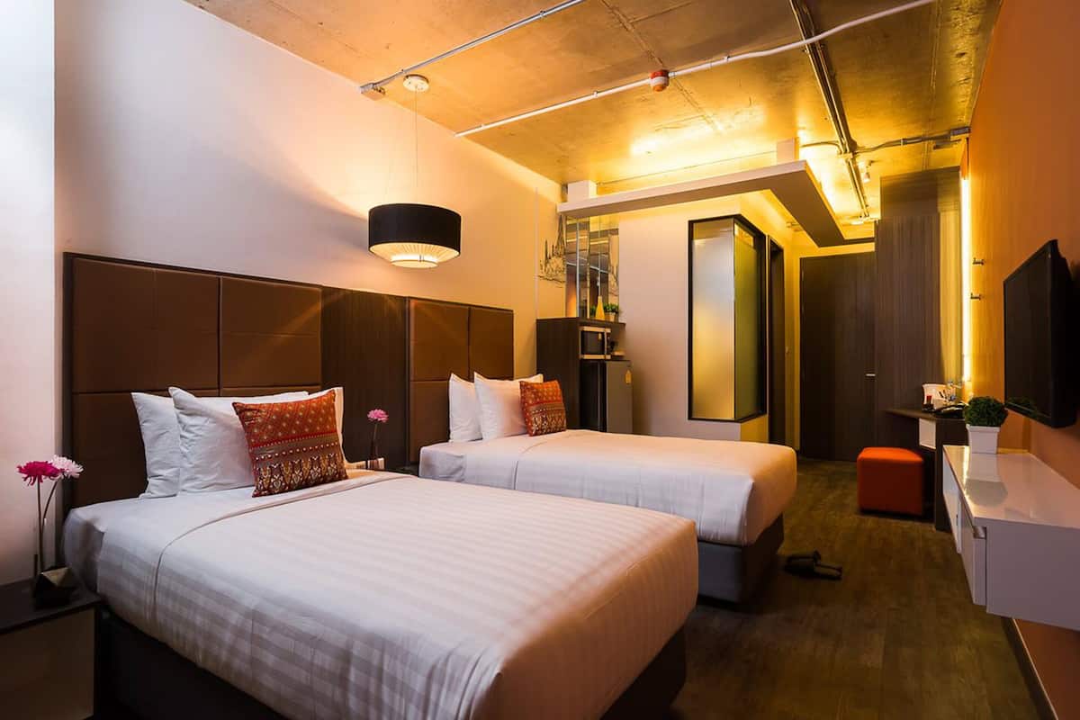 Standard-Zweibettzimmer | 1 Schlafzimmer, Schreibtisch, kostenloses WLAN, Bettwäsche