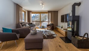 Apartment, 2 Bedrooms | Living area - Chalet Les Rahâs Grimentz (Anniviers)
